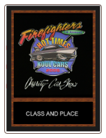 AWARDS -  Hot Rod and Morotorcyle 8x10 Color Decal and Engraved AWARDS -  Hot Rod and Morotorcyle 8x10 Color Decal and Engraved